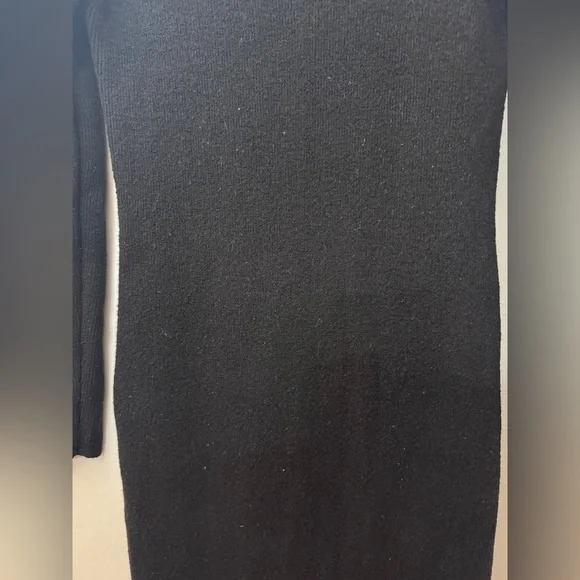 Vintage Anne Klein II Wool Blend Black Knit Midi Sweater Dress Size XS - Picture 12 of 16